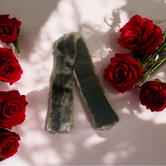 Elegant Fur Scarf/Stole - Black and Brown